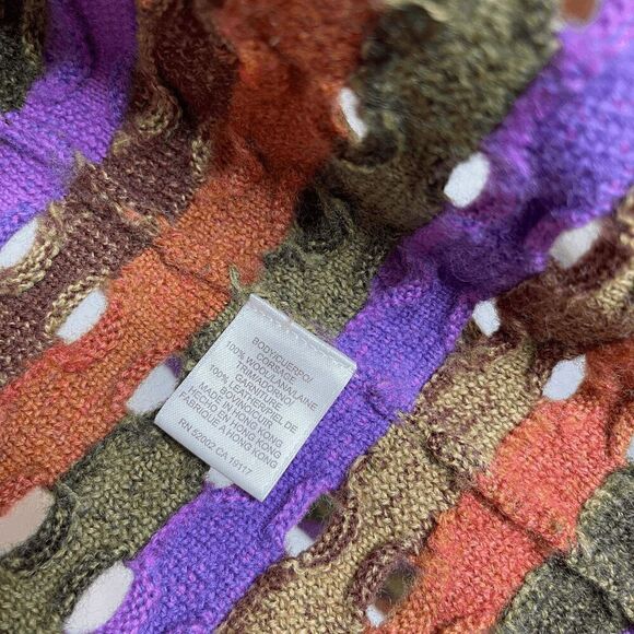 SIGRID OLSEN Vintage Halloween Retro Funky Jacquard Cardigan XS - Picture 7 of 7